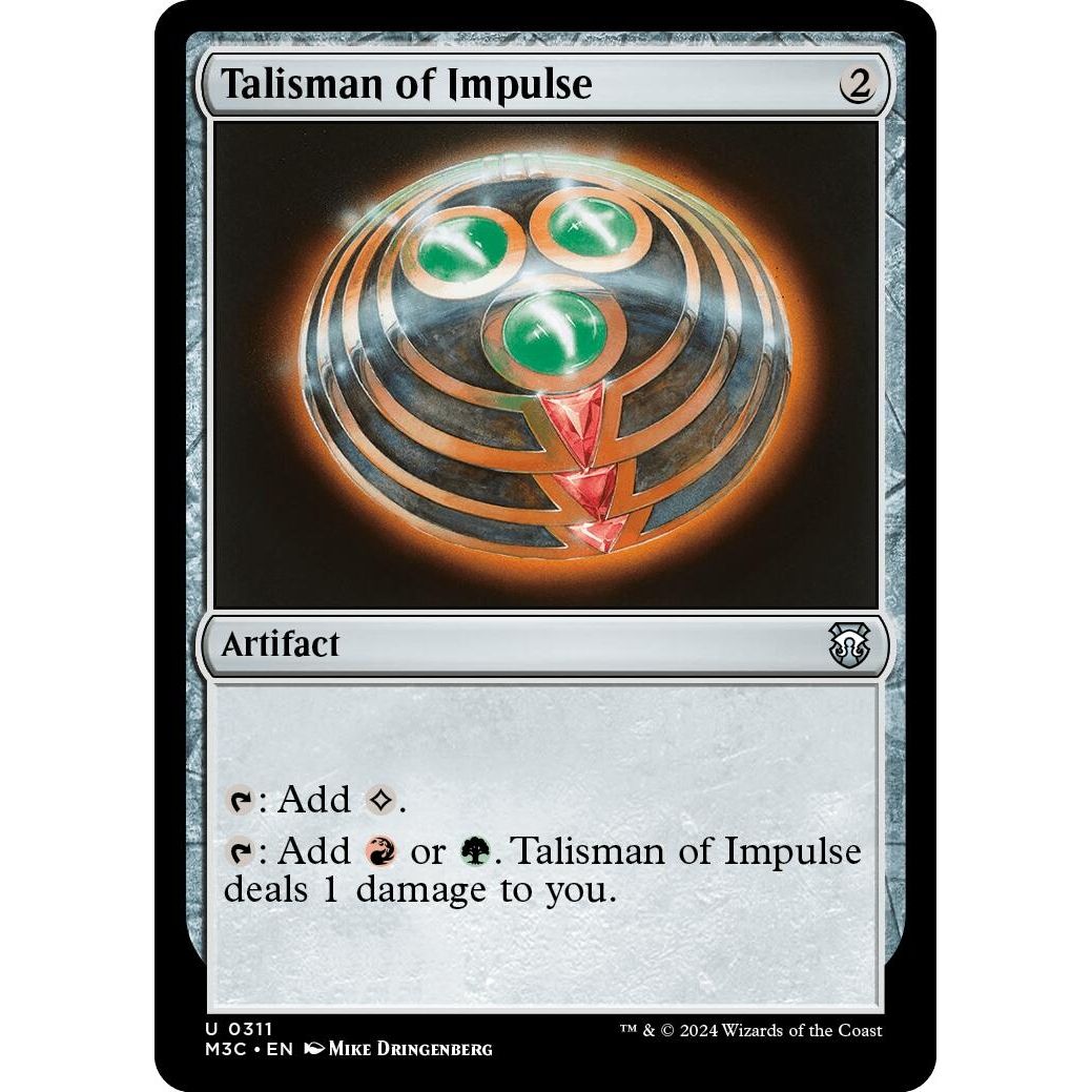 Image for Talisman of Impulse (311) (M3C) - Magic: The Gathering