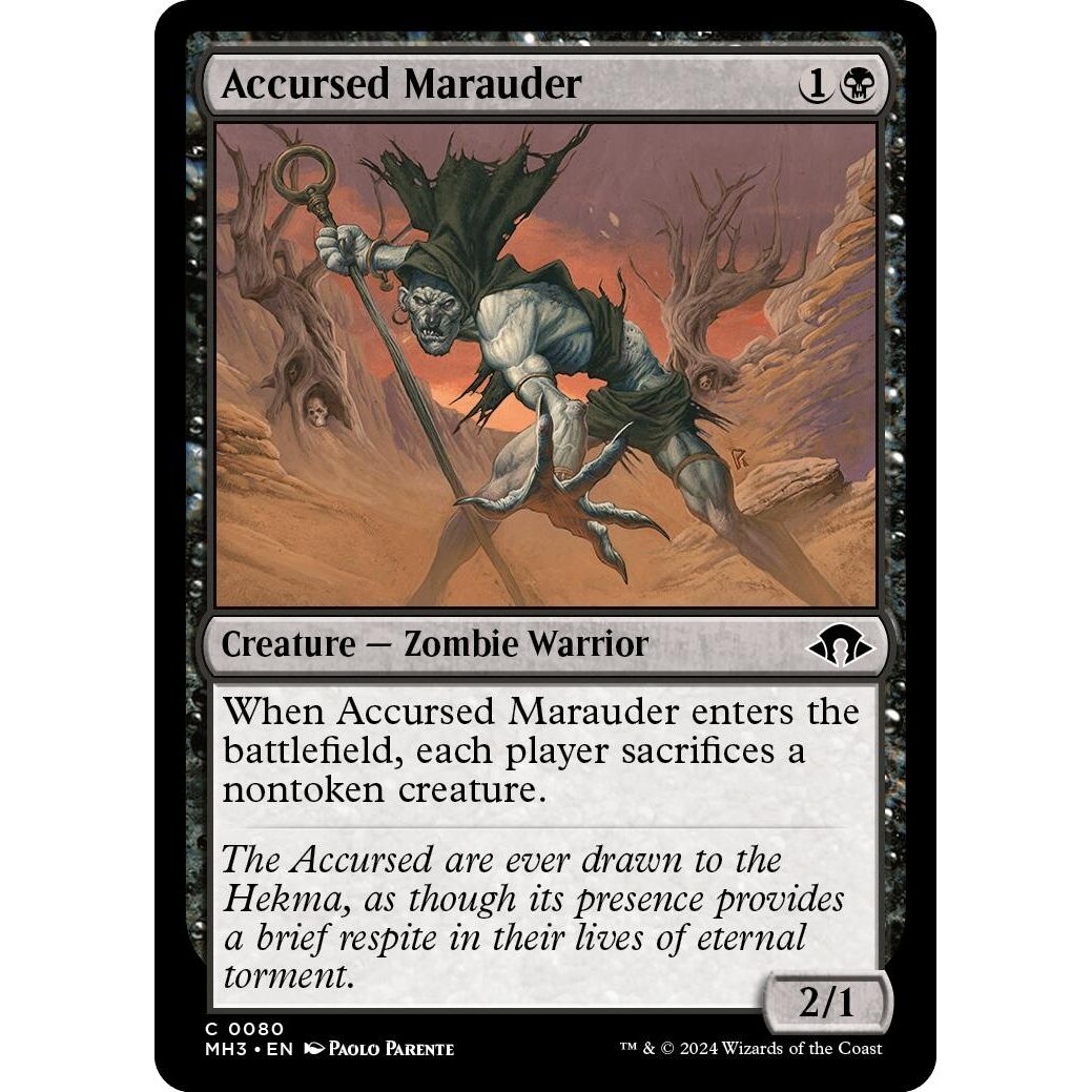 Image for Accursed Marauder (80) (MH3) - Magic: The Gathering