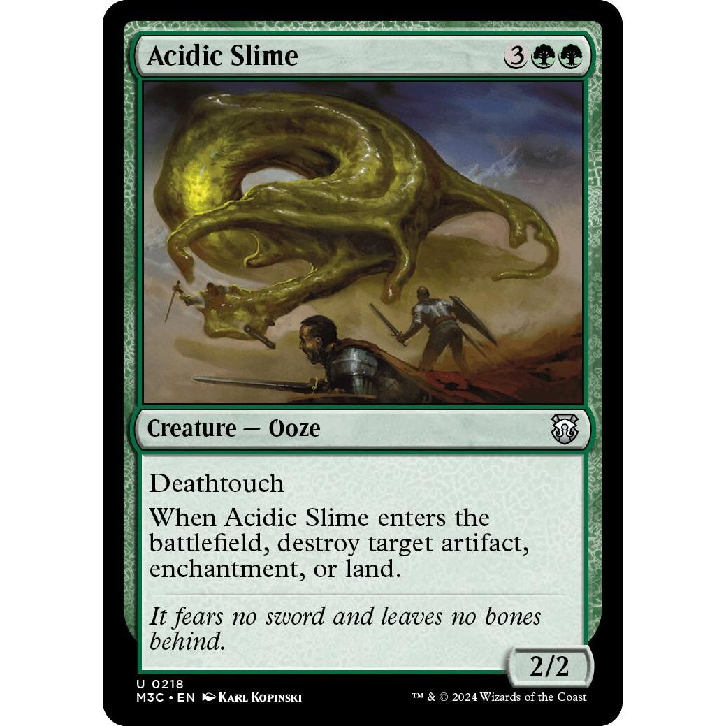 Image for Acidic Slime (218) (M3C) - Magic: The Gathering