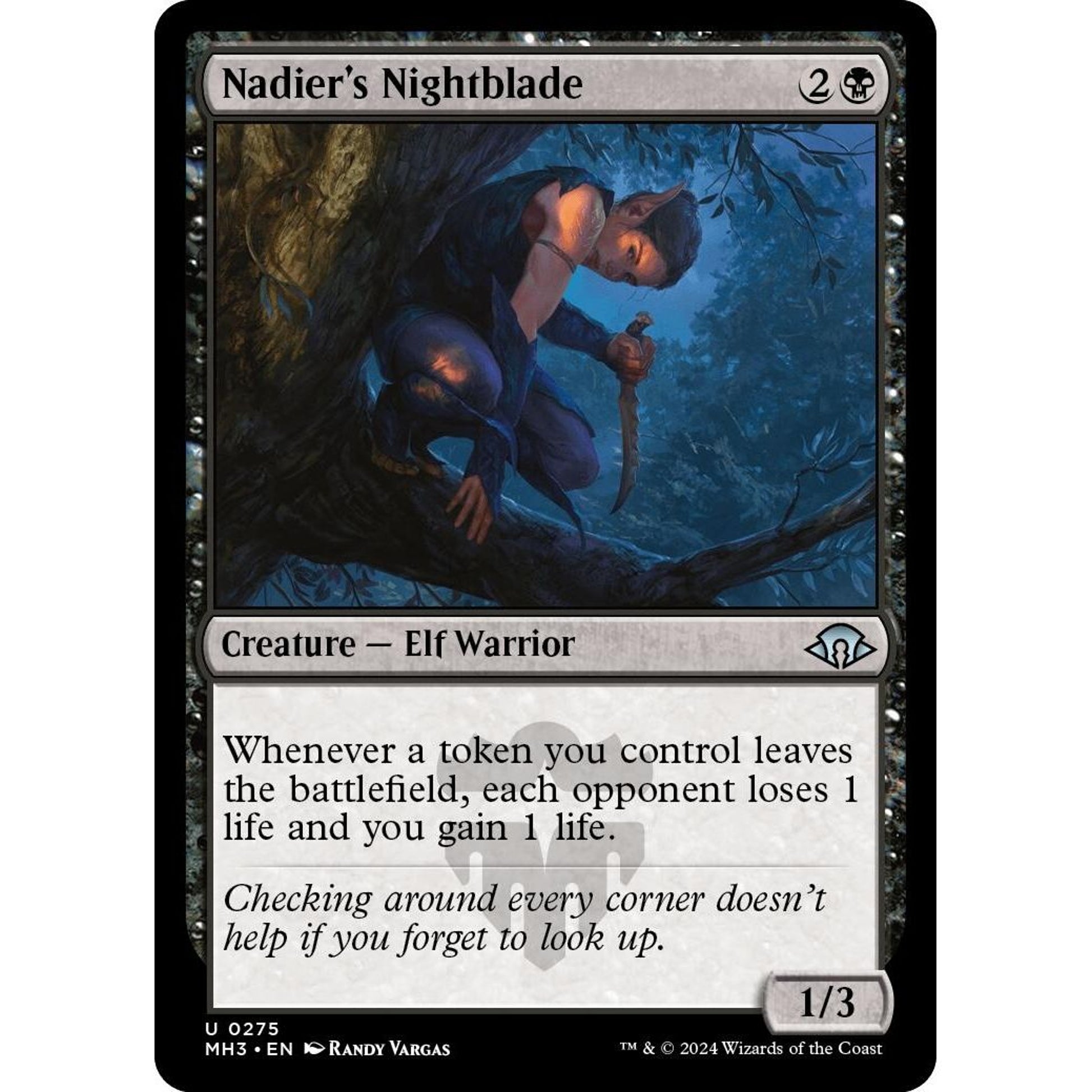 Image for Nadier's Nightblade (275) (MH3) - Magic: The Gathering