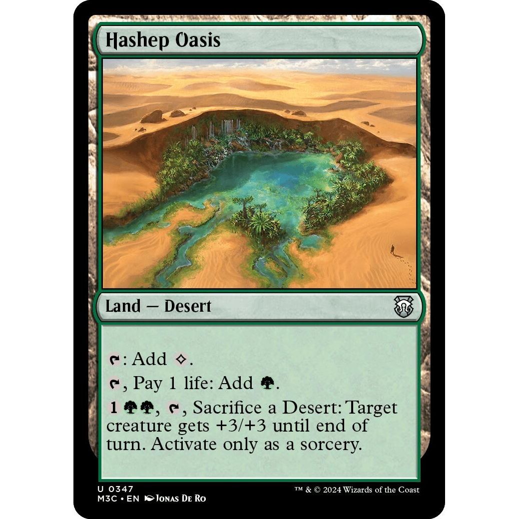 Image for Hashep Oasis (347) (M3C) - Magic: The Gathering