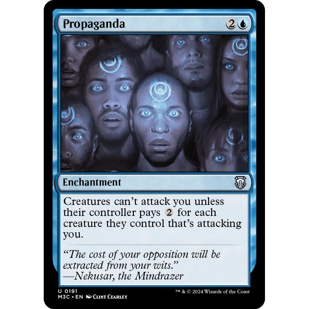 Image for Propaganda (Ripple Foil) (191) (M3C) - Magic: The Gathering