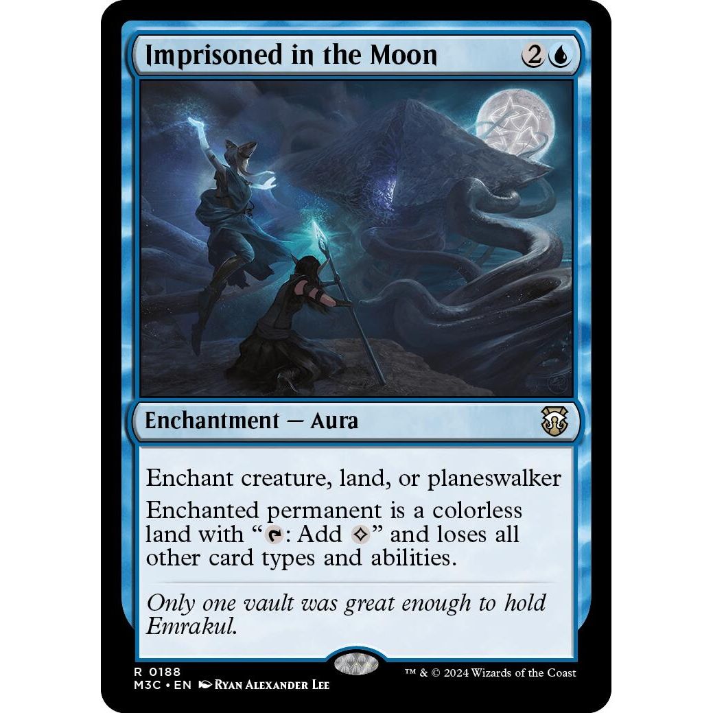 Image for Imprisoned in the Moon (Ripple Foil) (188) (M3C) - Magic: The Gathering