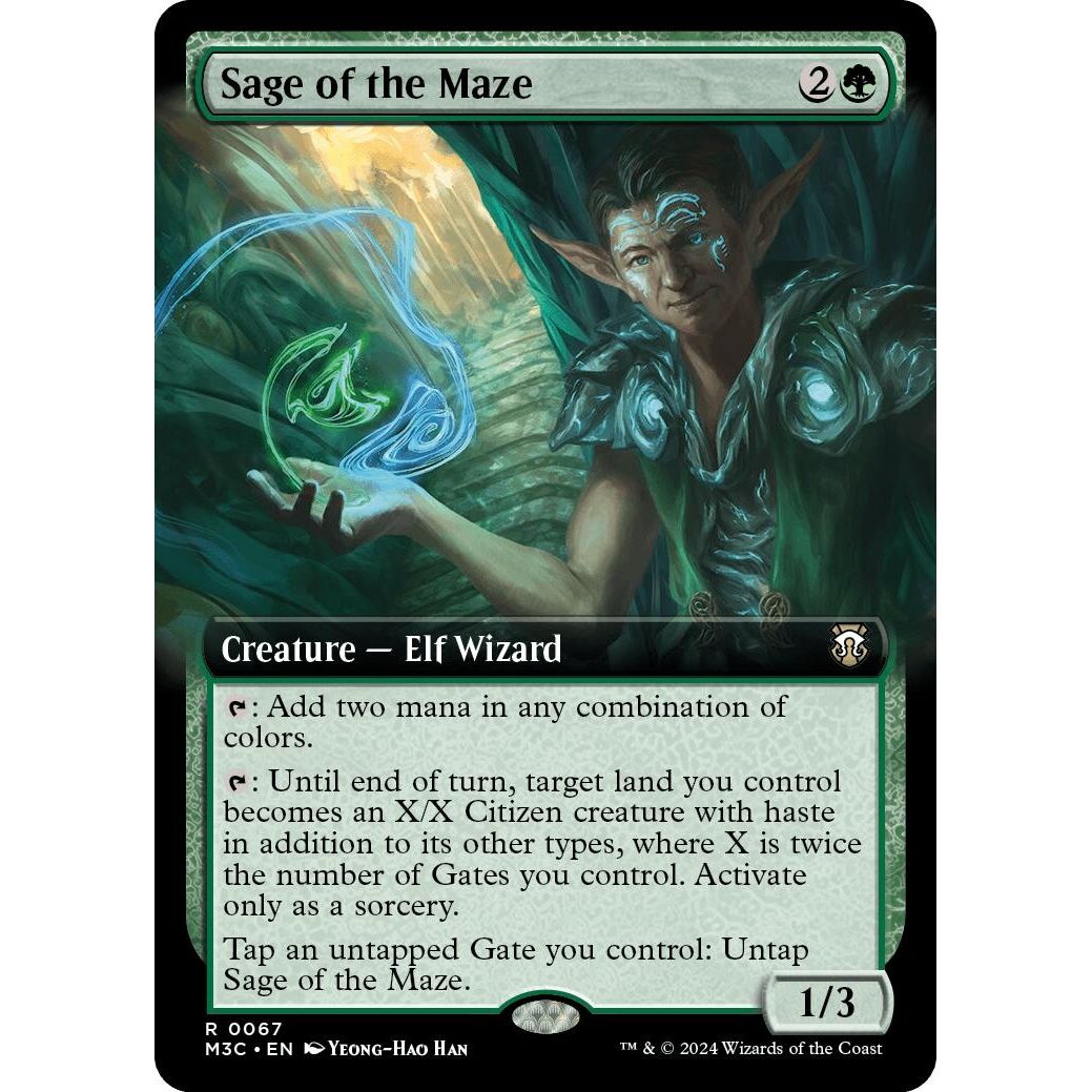Image for Sage of the Maze (Extended Art) (67) (M3C) - Magic: The Gathering
