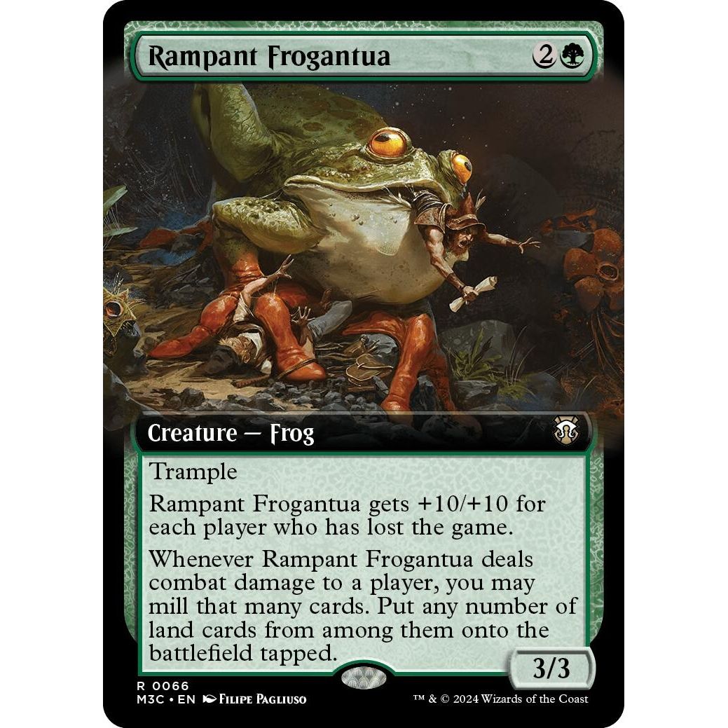 Image for Rampant Frogantua (Extended Art) (66) (M3C) - Magic: The Gathering