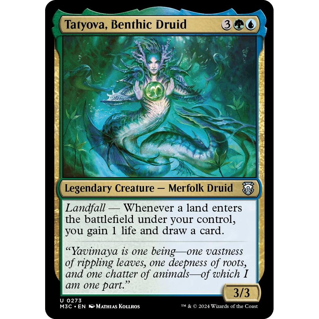 Image for Tatyova, Benthic Druid (Ripple Foil) (273) (M3C) - Magic: The Gathering