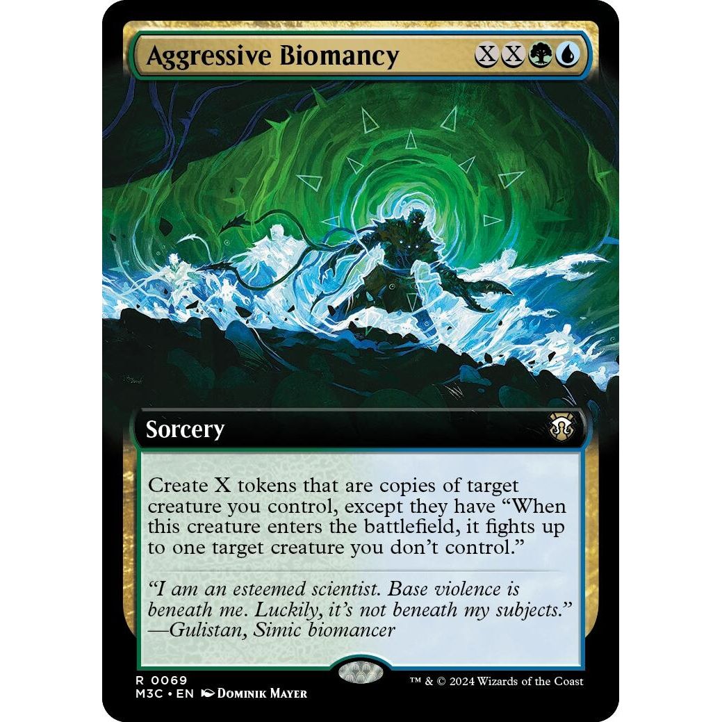 Image for Aggressive Biomancy (Extended Art) (69) (M3C) - Magic: The Gathering