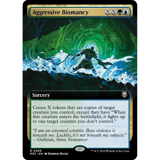 Image for Aggressive Biomancy (Extended Art) (69) (M3C) - Magic: The Gathering