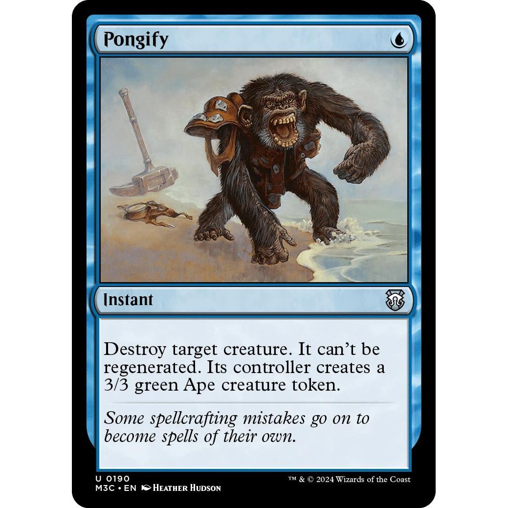 Image for Pongify (Ripple Foil) (190) (M3C) - Magic: The Gathering