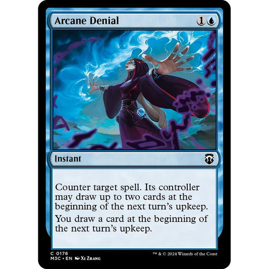 Image for Arcane Denial (Ripple Foil) (176) (M3C) - Magic: The Gathering