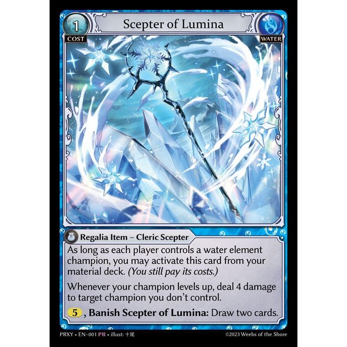 Image for Scepter of Lumina (001) (PRXY) - Grand Archive TCG