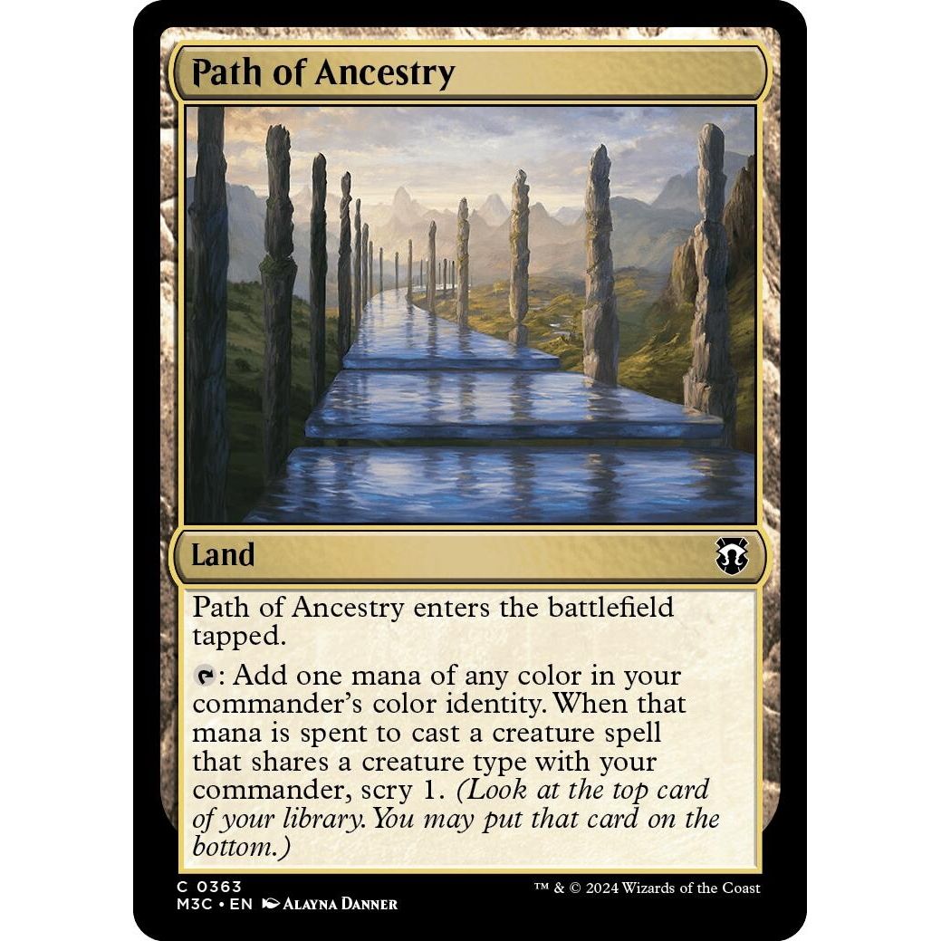 Image for Path of Ancestry (Ripple Foil) (363) (M3C) - Magic: The Gathering