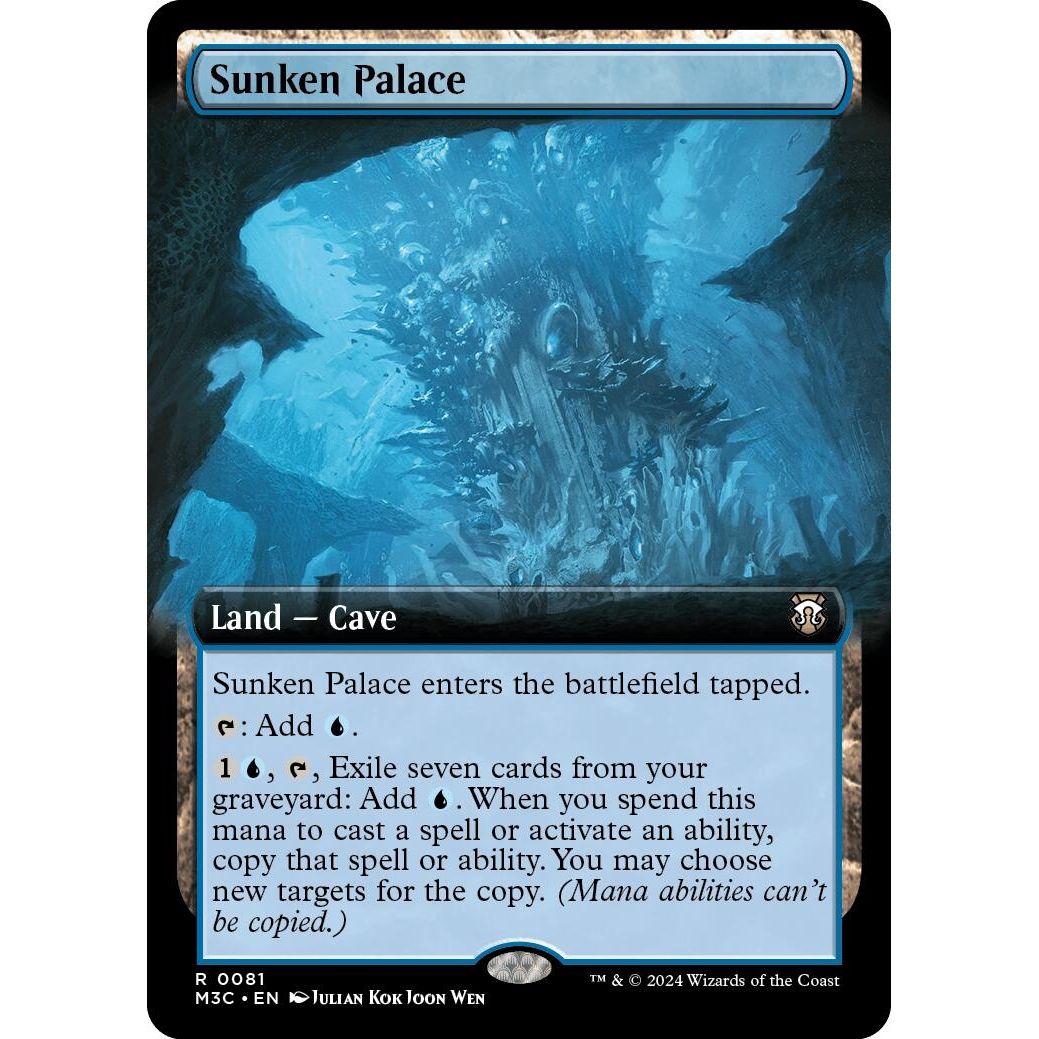 Image for Sunken Palace (Extended Art) (Ripple Foil) (81) (M3C) - Magic: The Gathering