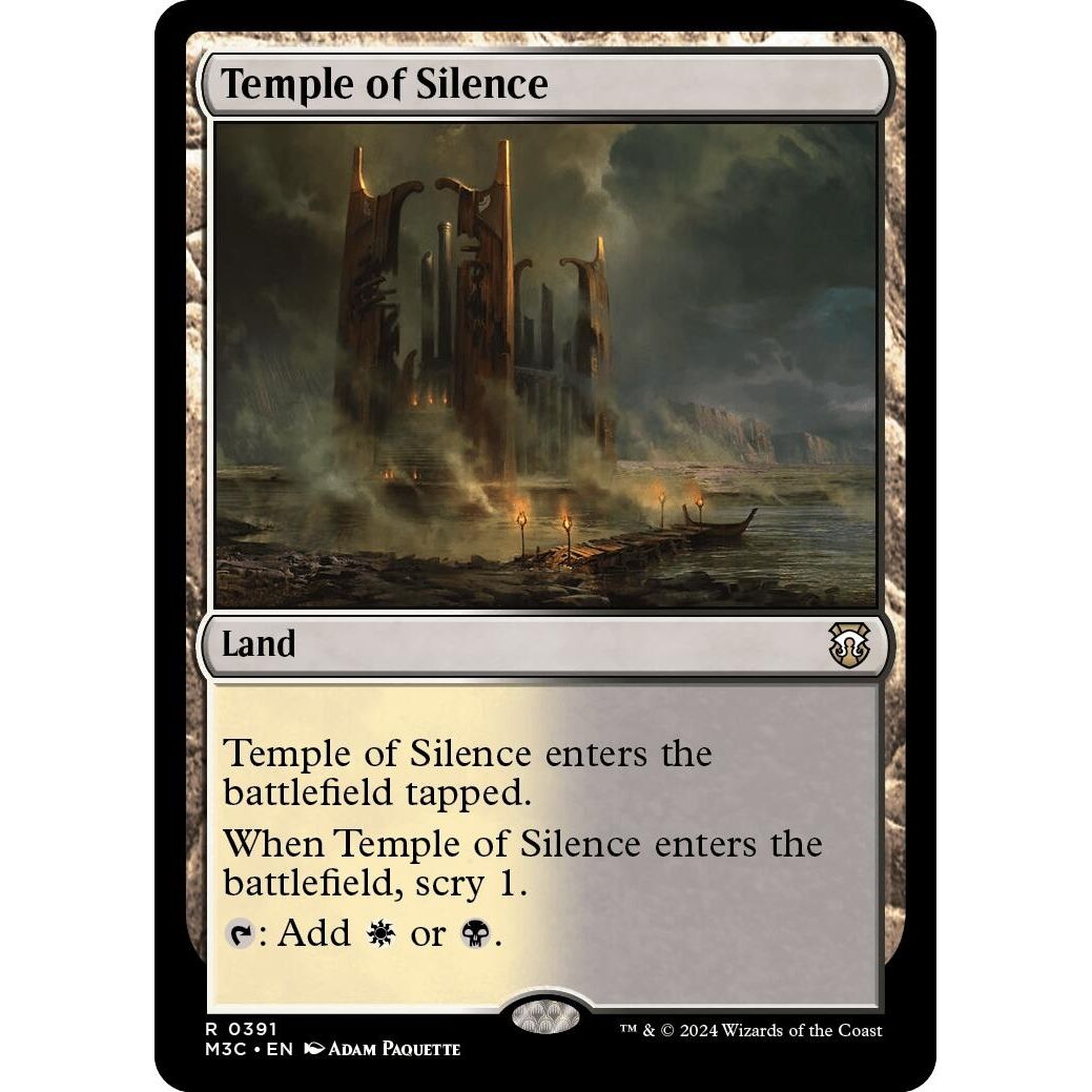 Image for Temple of Silence (Ripple Foil) (391) (M3C) - Magic: The Gathering