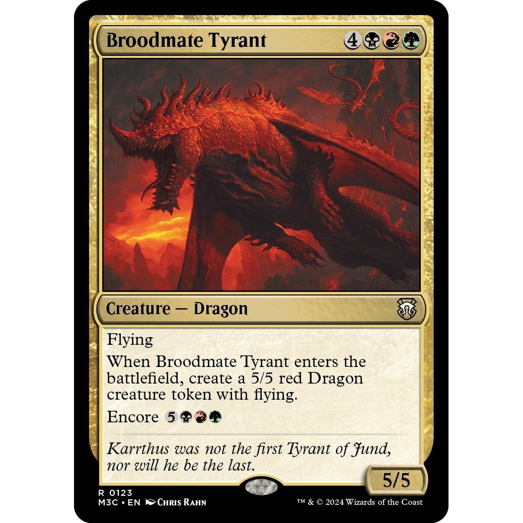 Image for Broodmate Tyrant (123) (M3C) - Magic: The Gathering