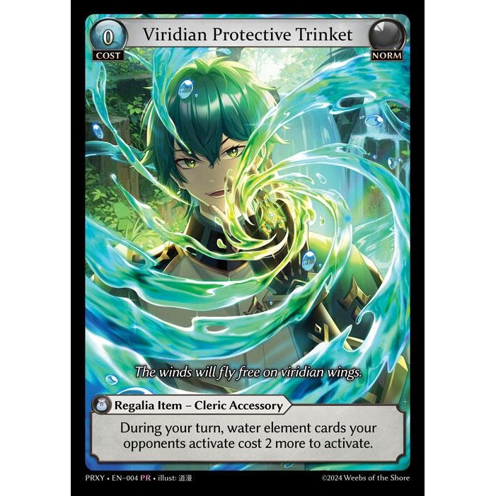 Image for Viridian Protective Trinket (004) (PRXY) - Grand Archive TCG