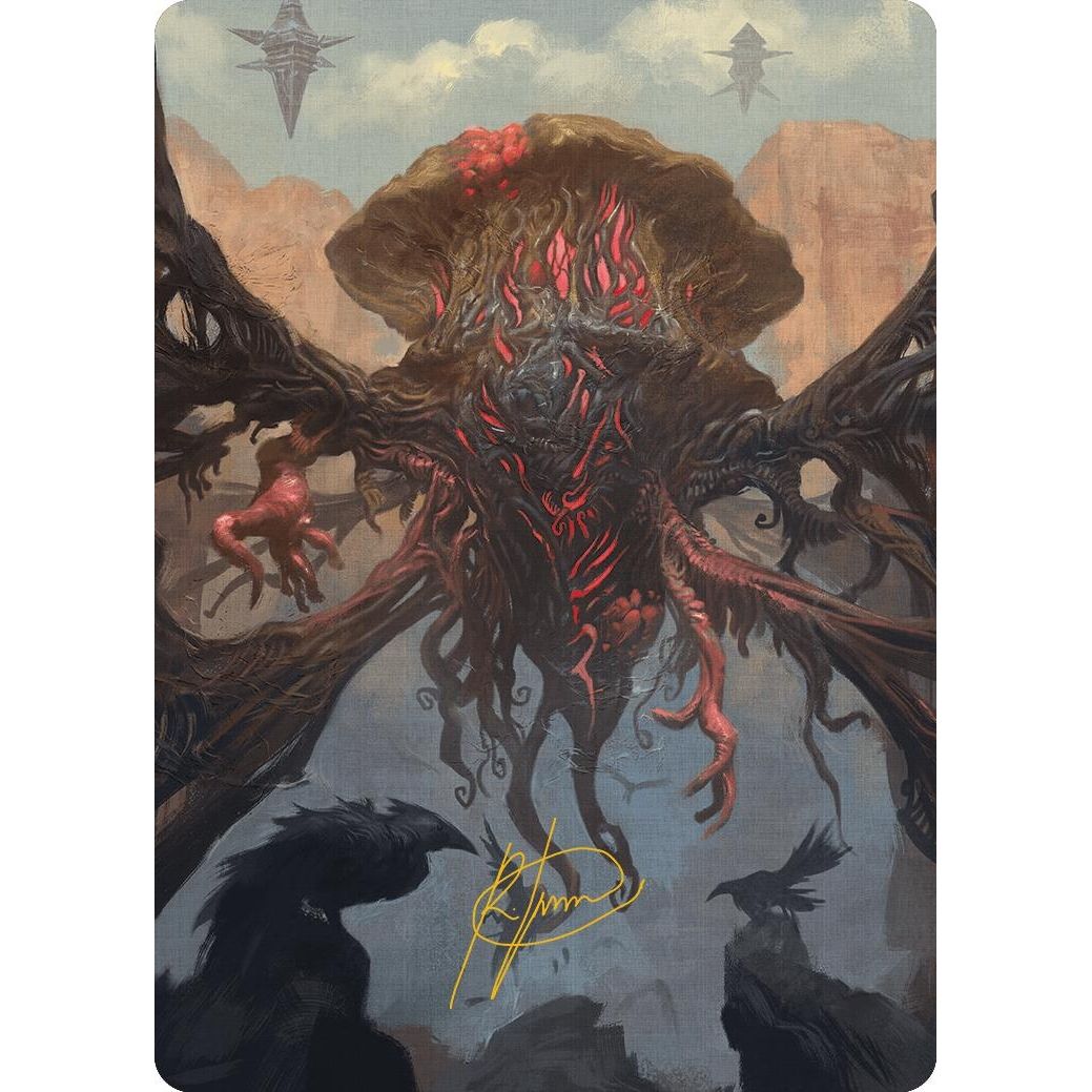 Image for Inversion Behemoth Art Card (Gold-Stamped Signature) (27) (ASMH3) - Magic: The Gathering