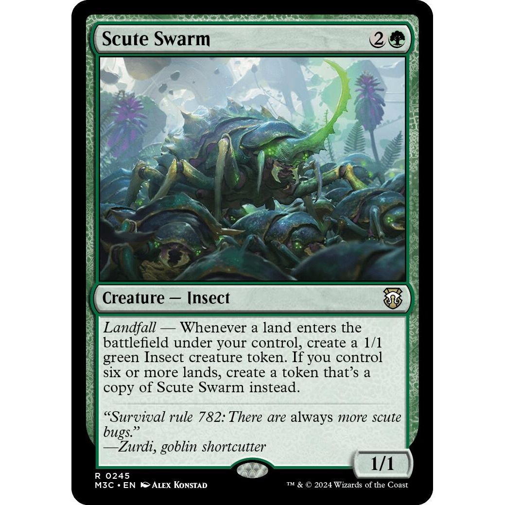 Image for Scute Swarm (Ripple Foil) (245) (M3C) - Magic: The Gathering