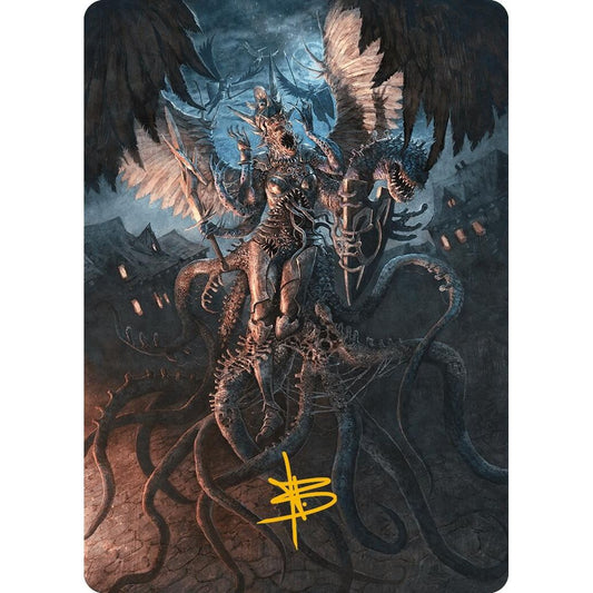 Image for Angelic Aberration Art Card (Gold-Stamped Signature) (28) (ASMH3) - Magic: The Gathering
