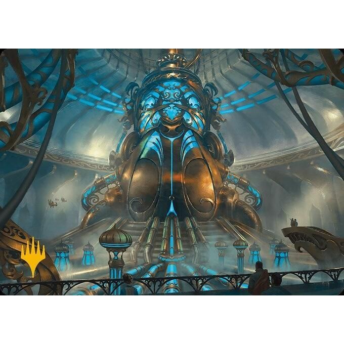 Image for Aether Refinery Art Card (Gold-Stamped Planeswalker Symbol) (30) (ASMH3) - Magic: The Gathering