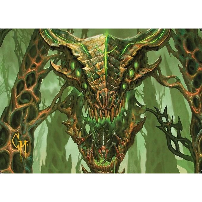 Image for Colossal Dreadmask Art Card (Gold-Stamped Signature) (8) (ASMH3) - Magic: The Gathering