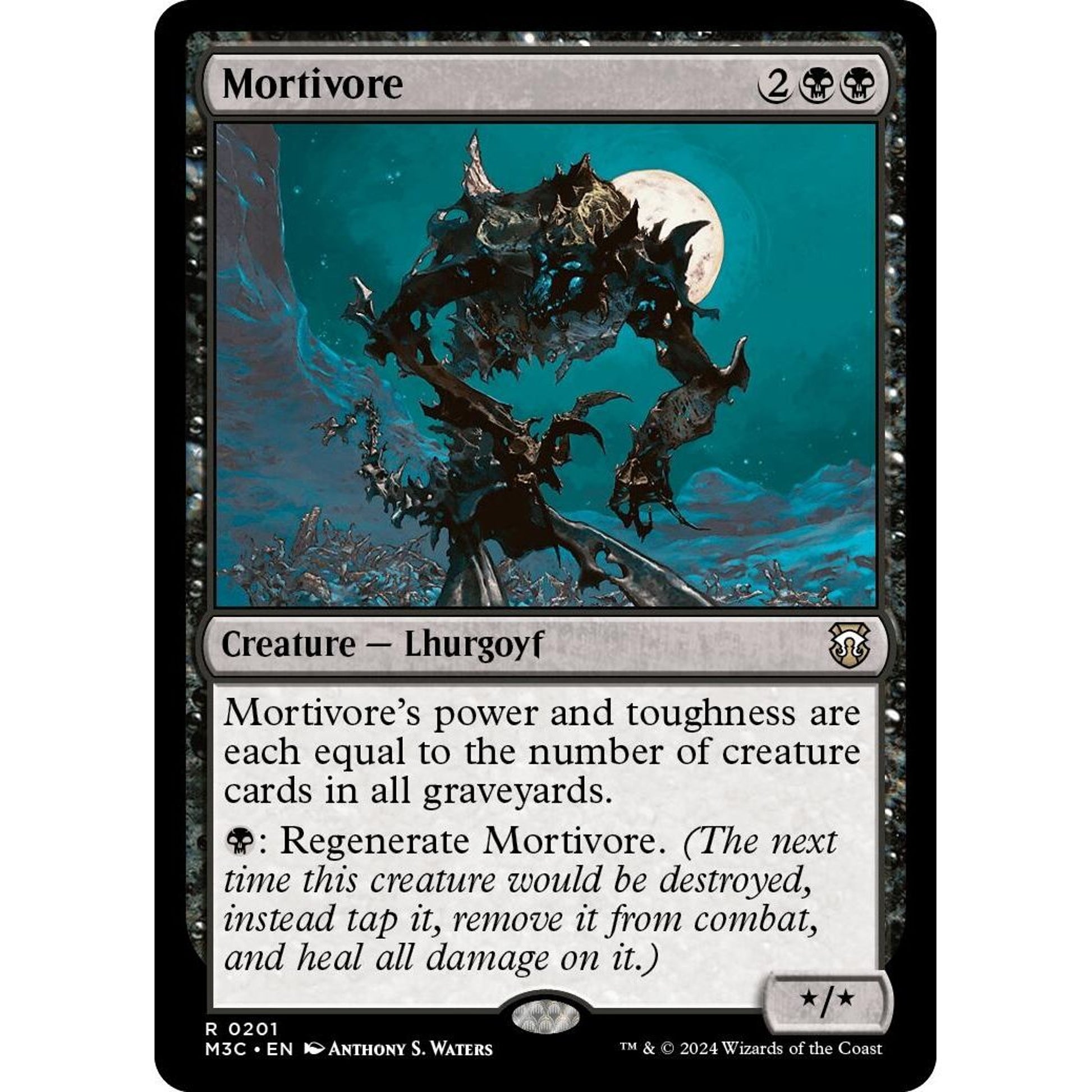 Image for Mortivore (Ripple Foil) (201) (M3C) - Magic: The Gathering
