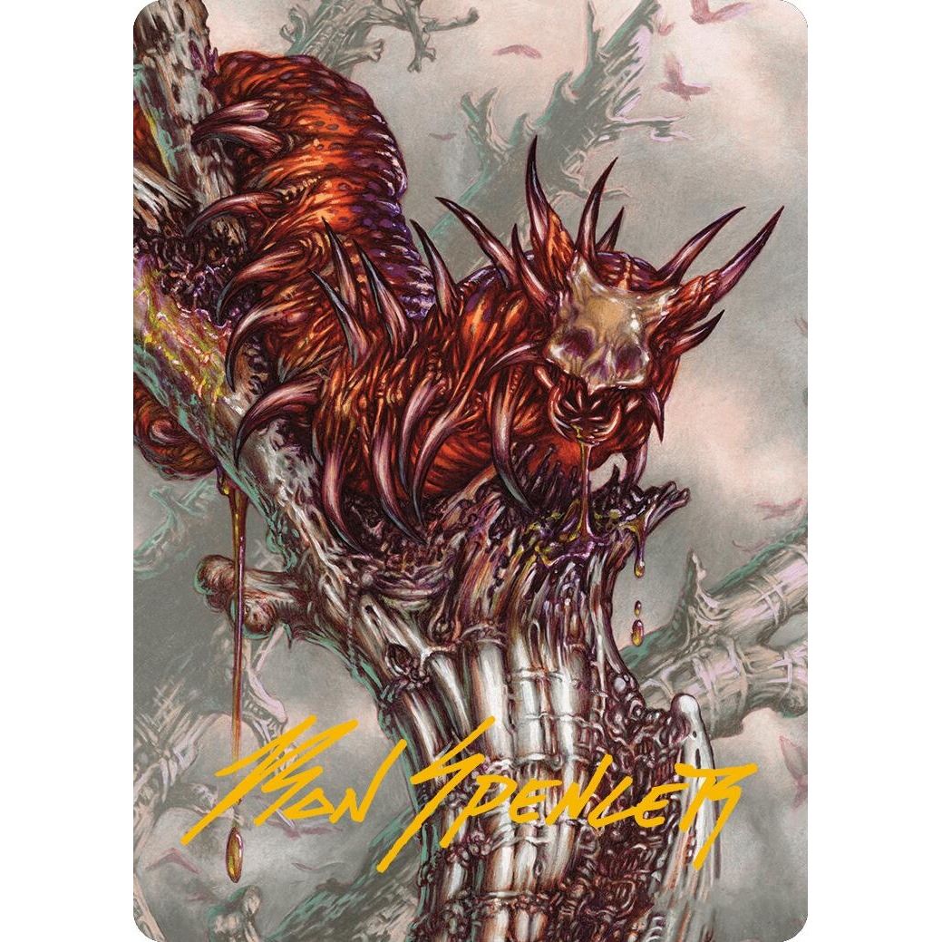 Image for Grist, Voracious Larva Art Card (Gold-Stamped Signature) (53) (ASMH3) - Magic: The Gathering