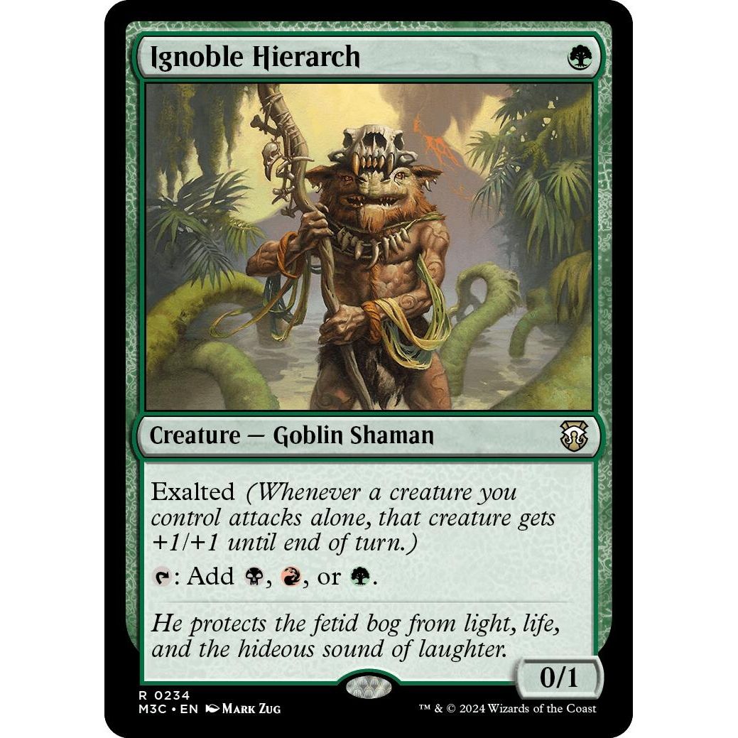 Image for Ignoble Hierarch (Ripple Foil) (234) (M3C) - Magic: The Gathering