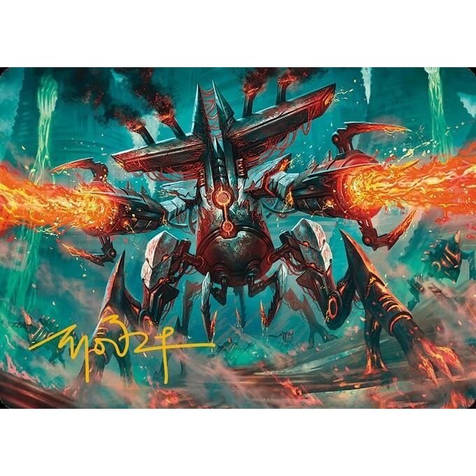 Image for Exterminator Magmarch Art Card (Gold-Stamped Signature) (33) (ASMH3) - Magic: The Gathering