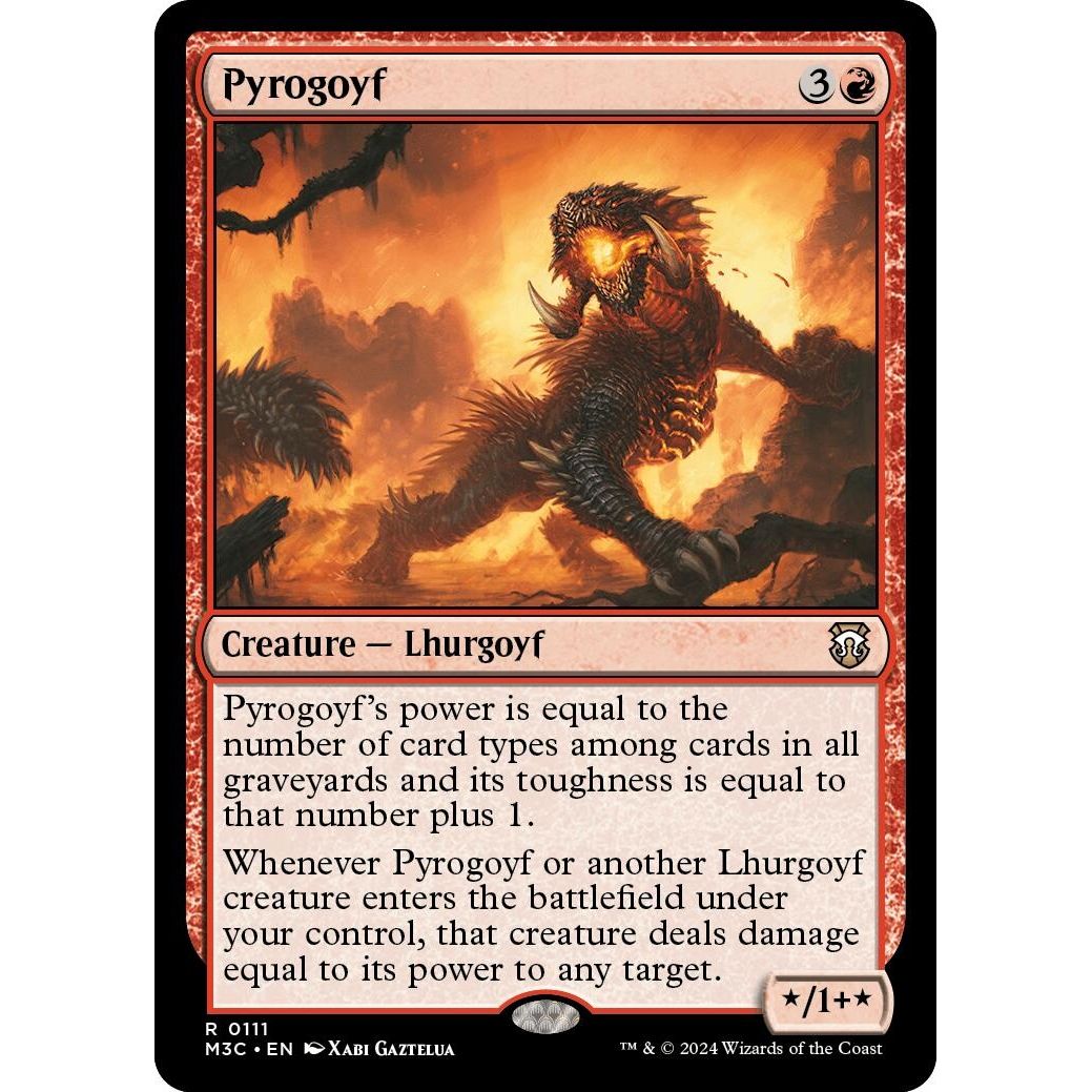 Image for Pyrogoyf (111) (M3C) - Magic: The Gathering