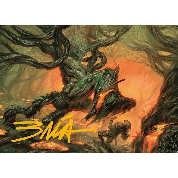 Image for Stump Stomp Art Card (Gold-Stamped Signature) (20) (ASMH3) - Magic: The Gathering