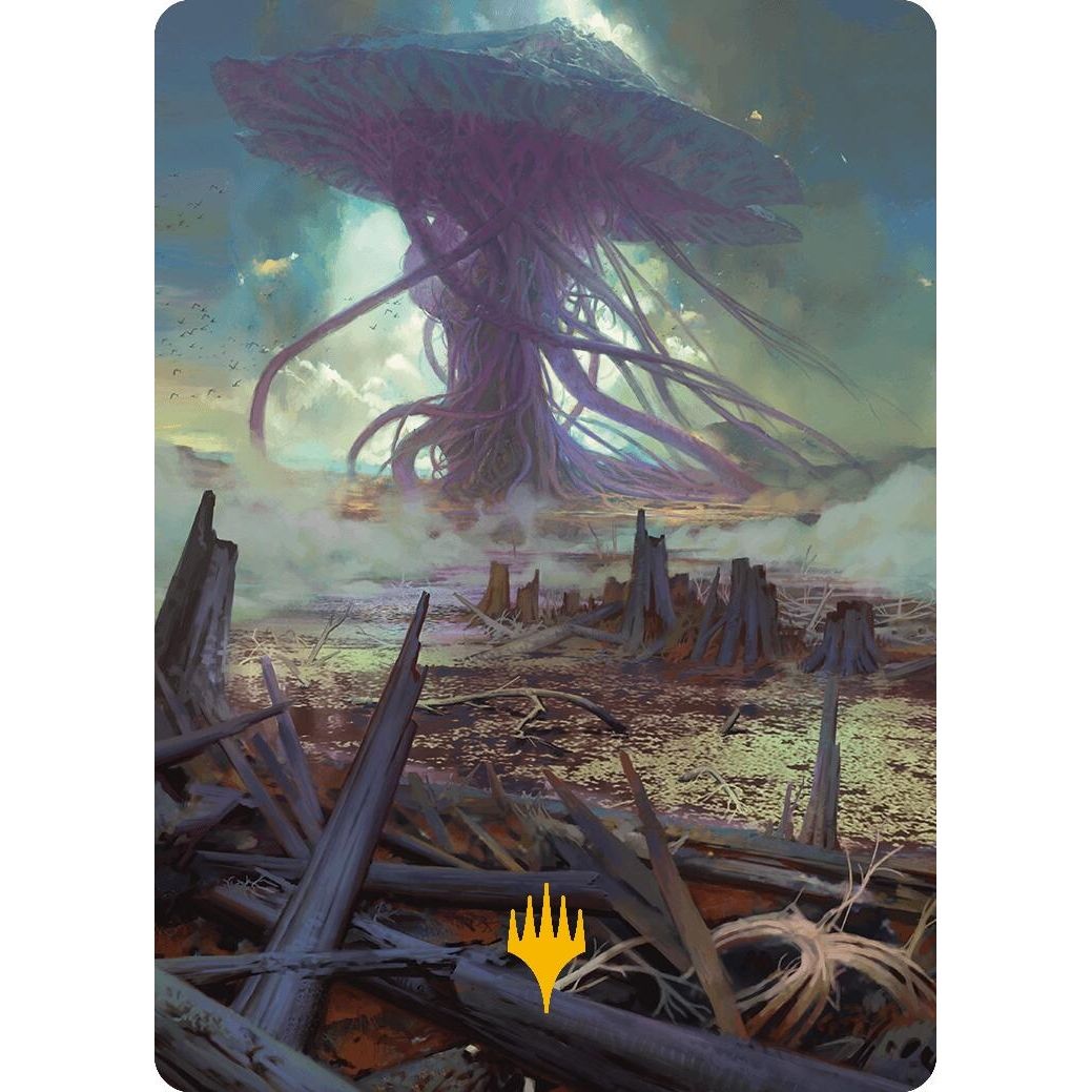 Image for Swamp Art Card (Gold-Stamped Planeswalker Symbol) (24) (ASMH3) - Magic: The Gathering