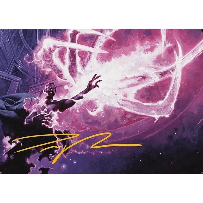 Image for Flare of Malice Art Card (Gold-Stamped Signature) (3) (ASMH3) - Magic: The Gathering