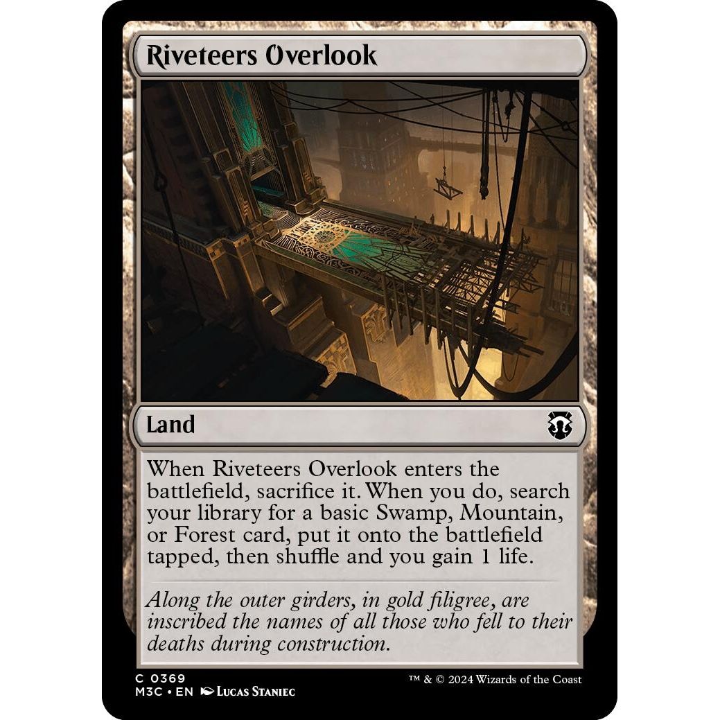 Image for Riveteers Overlook (Ripple Foil) (369) (M3C) - Magic: The Gathering