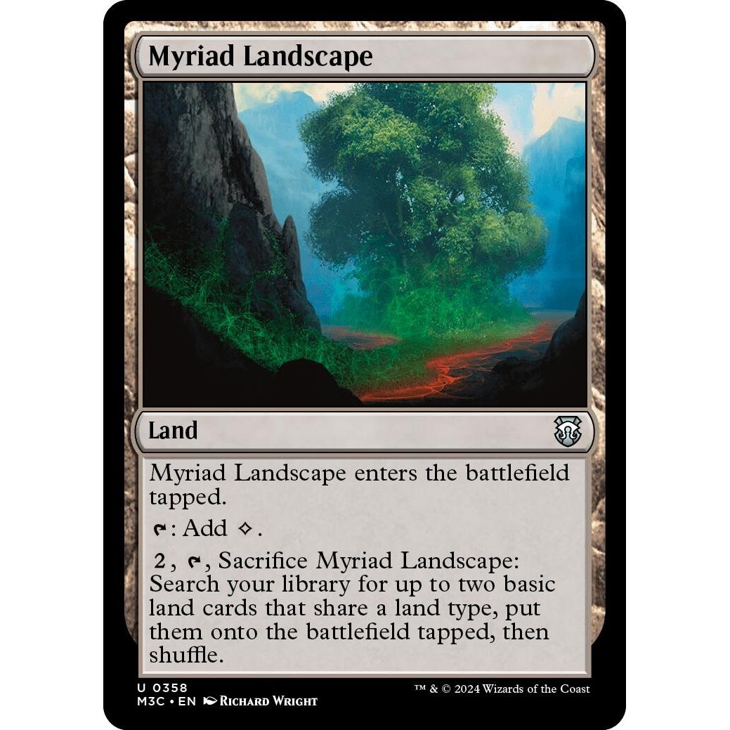 Image for Myriad Landscape (Ripple Foil) (358) (M3C) - Magic: The Gathering