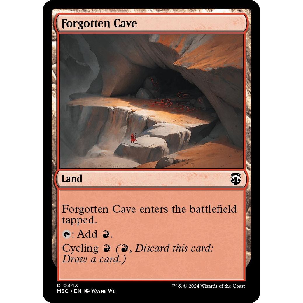 Image for Forgotten Cave (Ripple Foil) (343) (M3C) - Magic: The Gathering