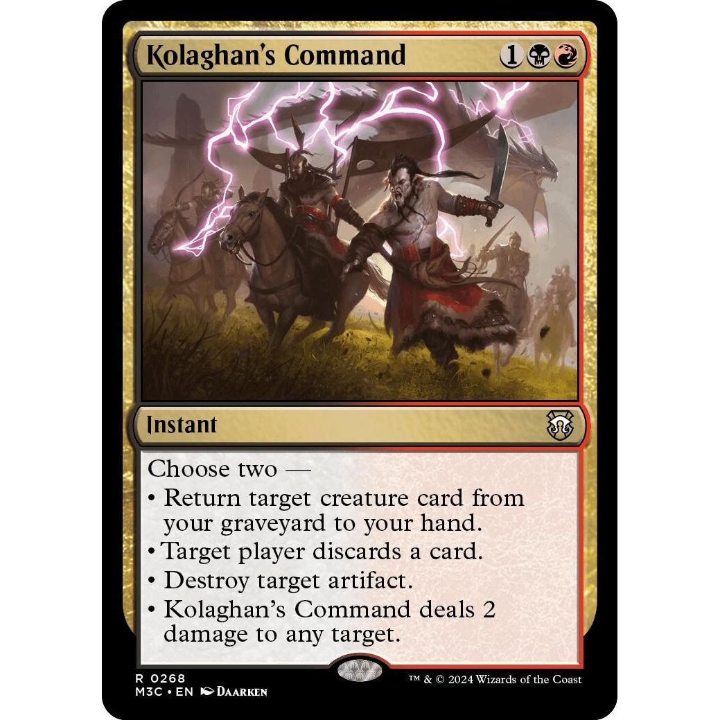 Image for Kolaghan's Command (Ripple Foil) (268) (M3C) - Magic: The Gathering