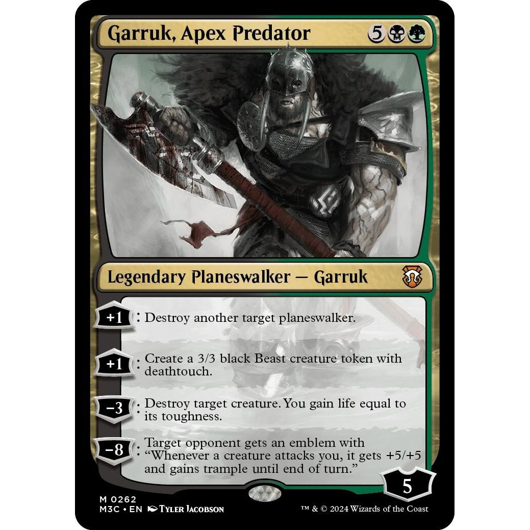 Image for Garruk, Apex Predator (Ripple Foil) (262) (M3C) - Magic: The Gathering
