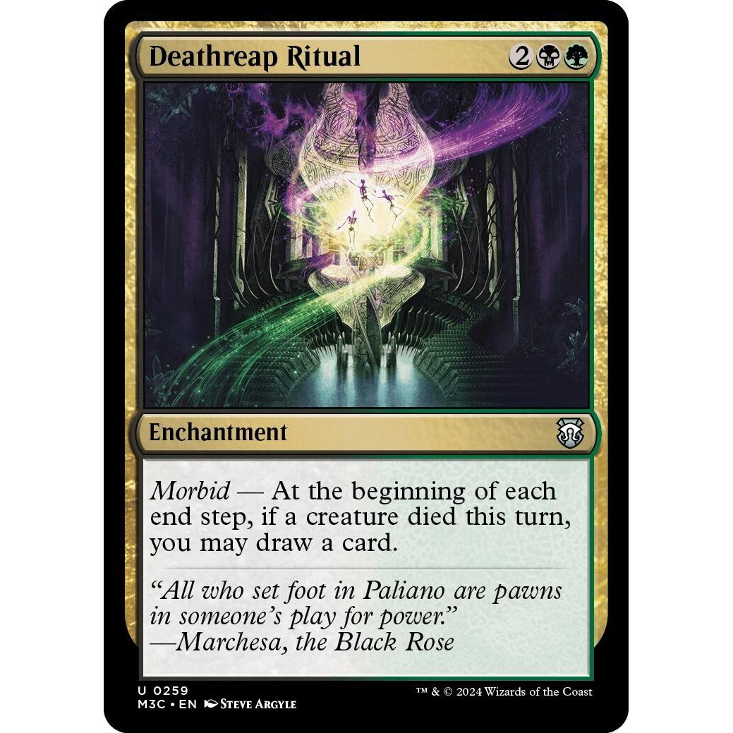 Image for Deathreap Ritual (Ripple Foil) (259) (M3C) - Magic: The Gathering