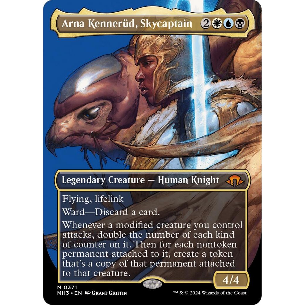 Image for Arna Kennerud, Skycaptain (Borderless) (371) (MH3) - Magic: The Gathering
