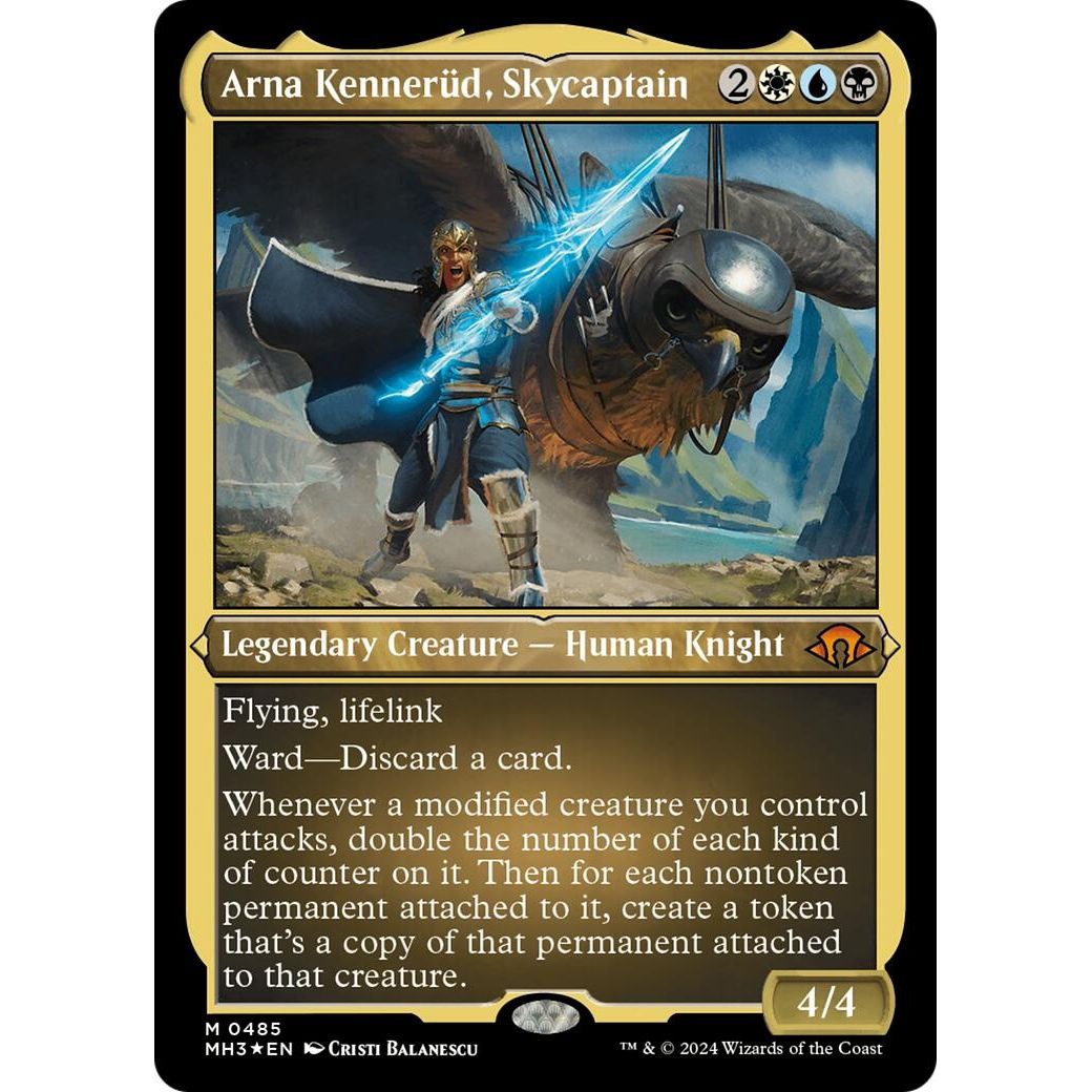 Image for Arna Kennerud, Skycaptain (Foil Etched) (485) (MH3) - Magic: The Gathering