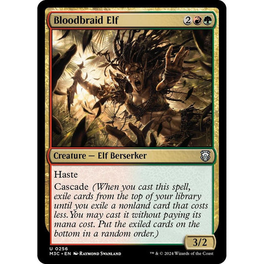 Image for Bloodbraid Elf (Ripple Foil) (256) (M3C) - Magic: The Gathering