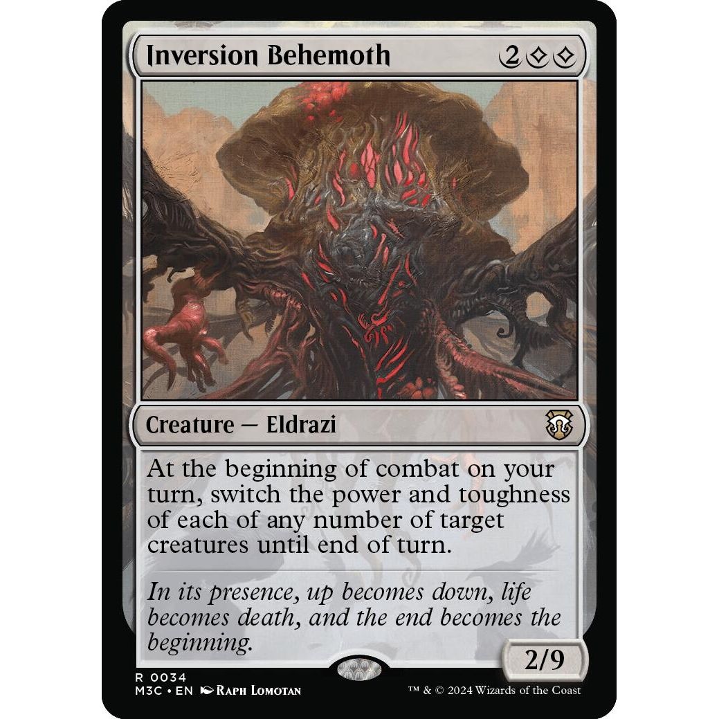 Image for Inversion Behemoth  (Ripple Foil) (34) (M3C) - Magic: The Gathering