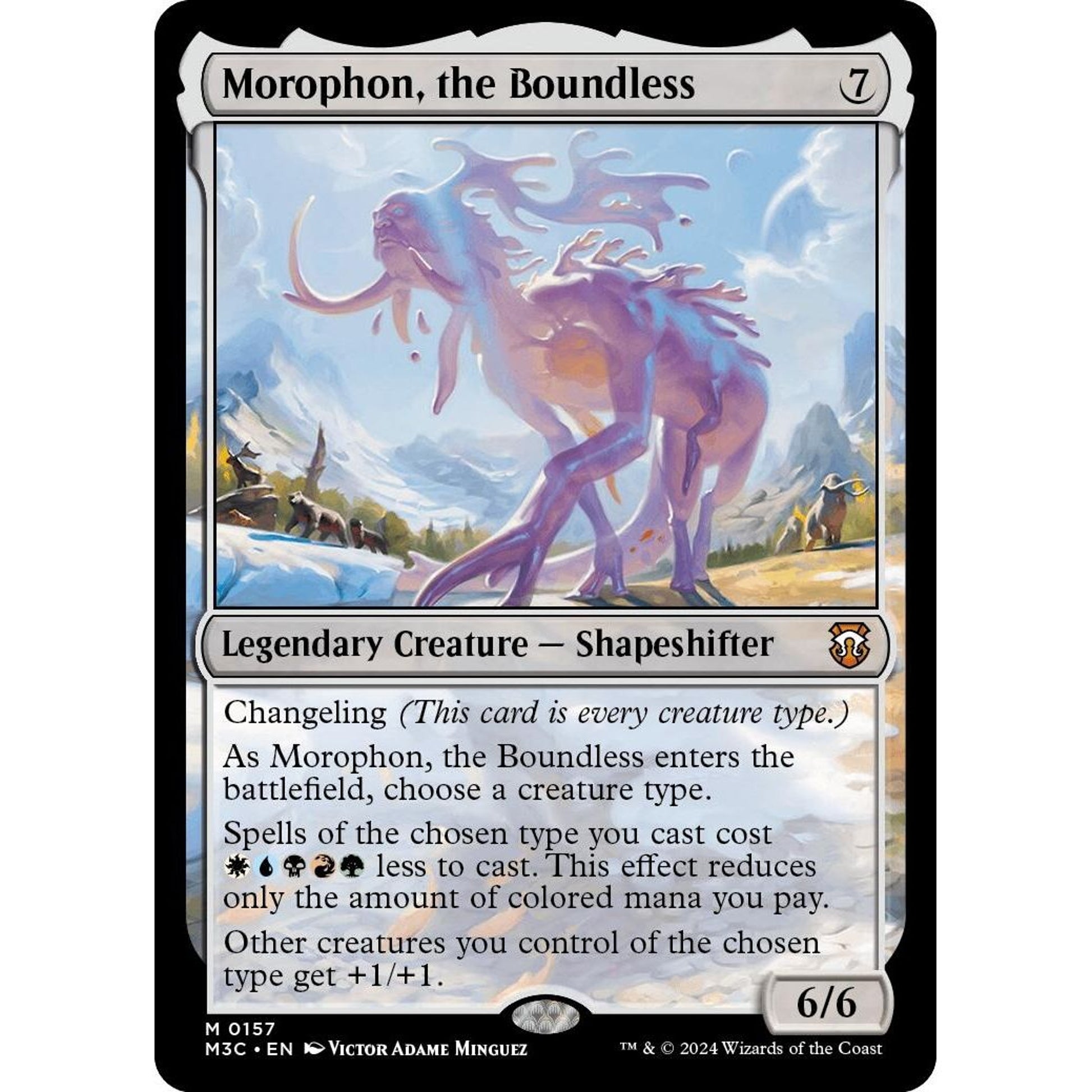 Image for Morophon, the Boundless (Ripple Foil) (157) (M3C) - Magic: The Gathering