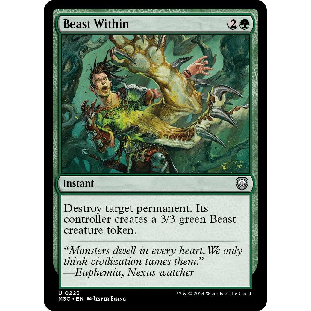 Image for Beast Within (Ripple Foil) (223) (M3C) - Magic: The Gathering