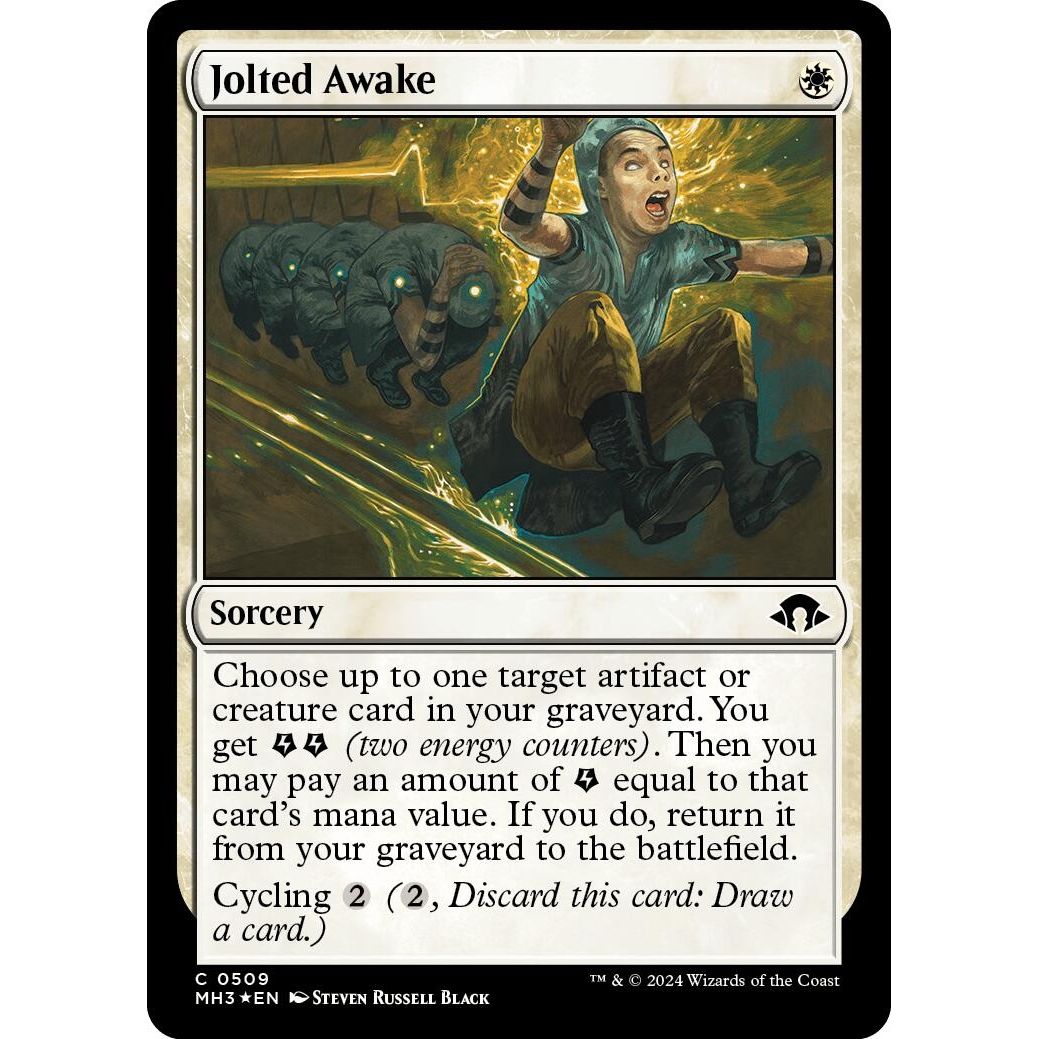 Image for Jolted Awake (Ripple Foil) (509) (MH3) - Magic: The Gathering