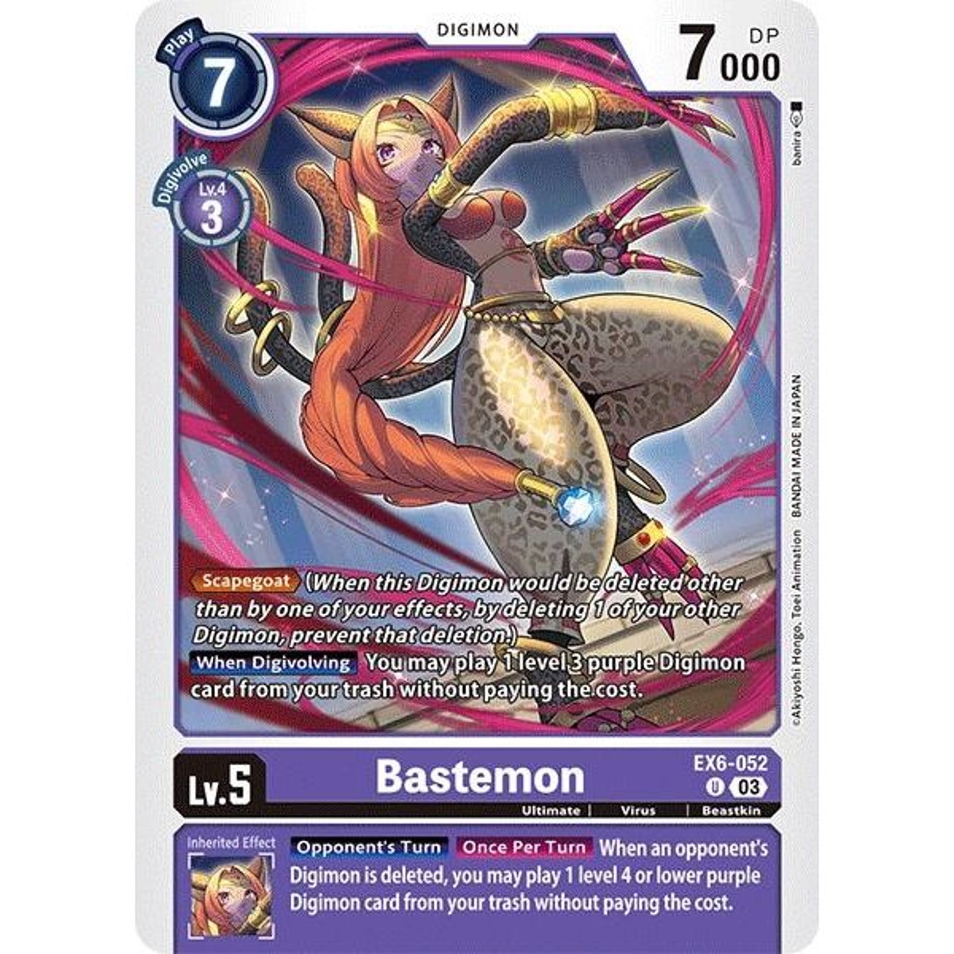 Image for Bastemon (EX6-052 U) (EX06) - Digimon Card Game