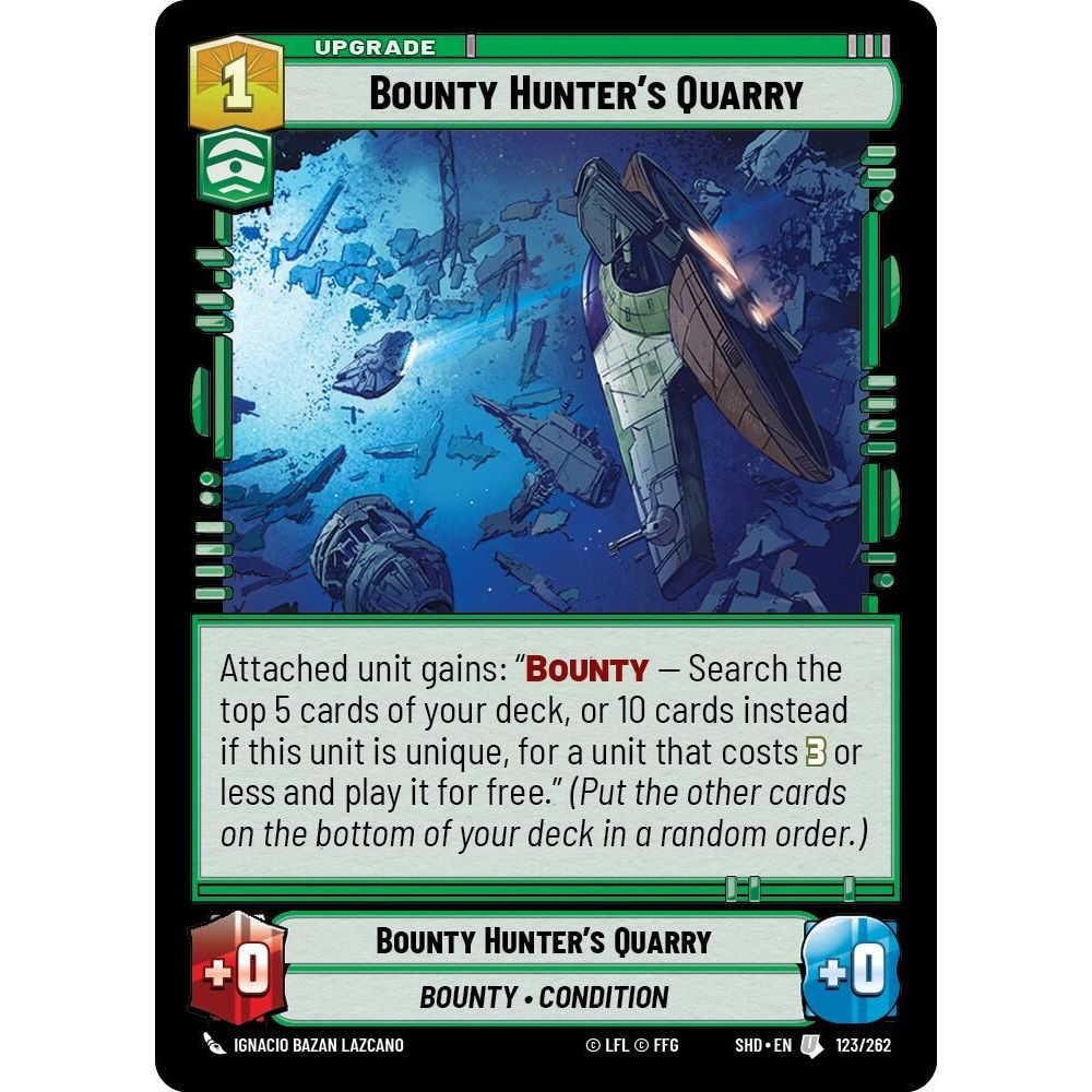 Image for Bounty Hunter's Quarry (123/262) (SHD) - Star Wars: Unlimited