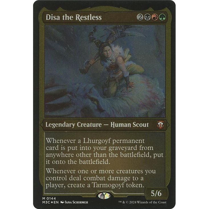 Image for Disa the Restless (Display Commander) - Thick Stock (144) (M3C) - Magic: The Gathering