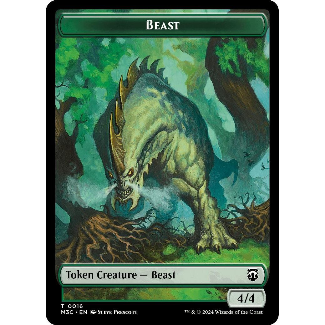 Image for Beast (0016) // Copy Double-Sided Token (16 // 1) (M3C) - Magic: The Gathering